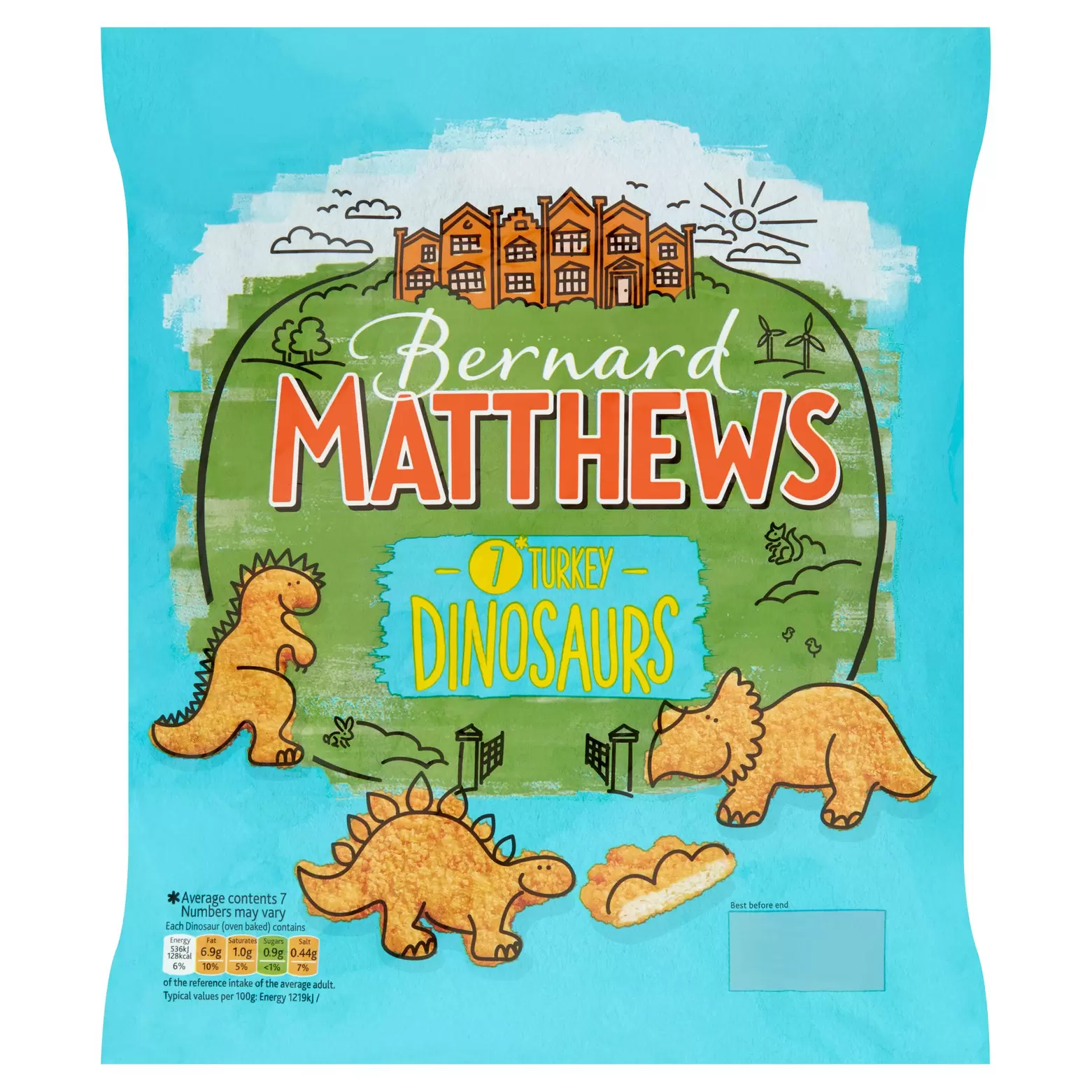 Bernard Matthews 7 Turkey Dinosaurs 350g offers at £2 in Iceland