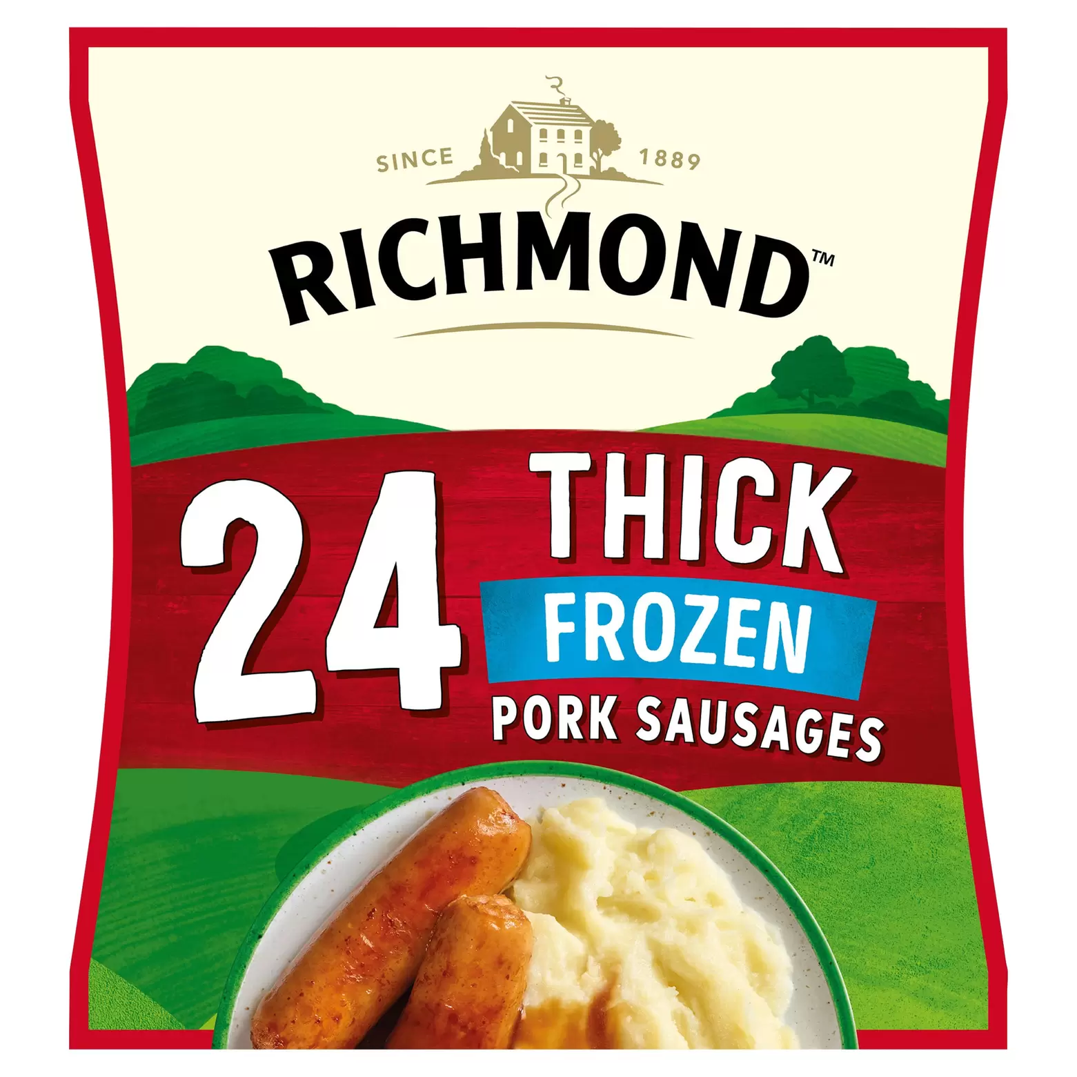 Richmond 24 Thick Pork Sausages 1032g offers at £3.5 in Iceland