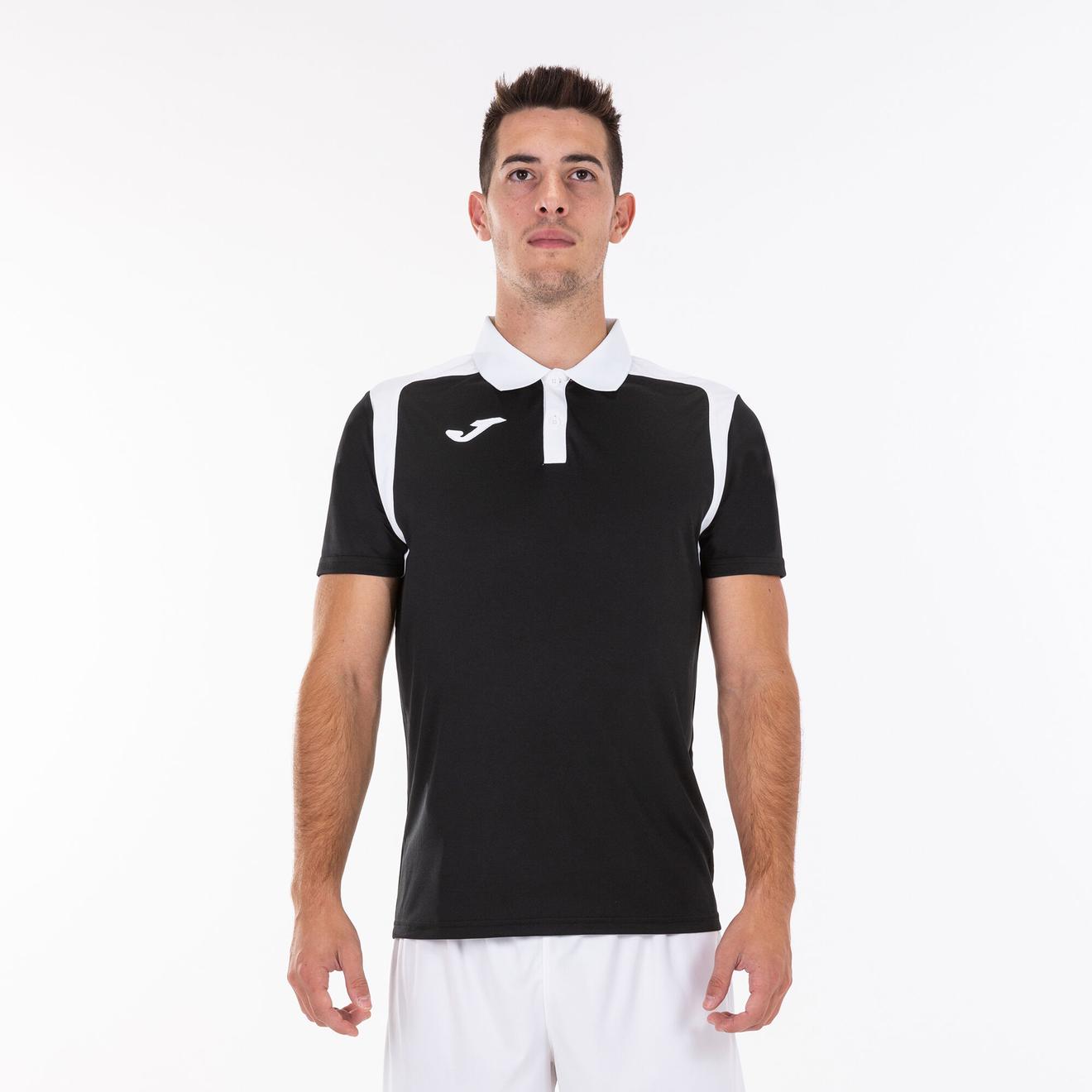 Polo shirt short-sleeve man Championship V black white offers at £11.51 in Joma