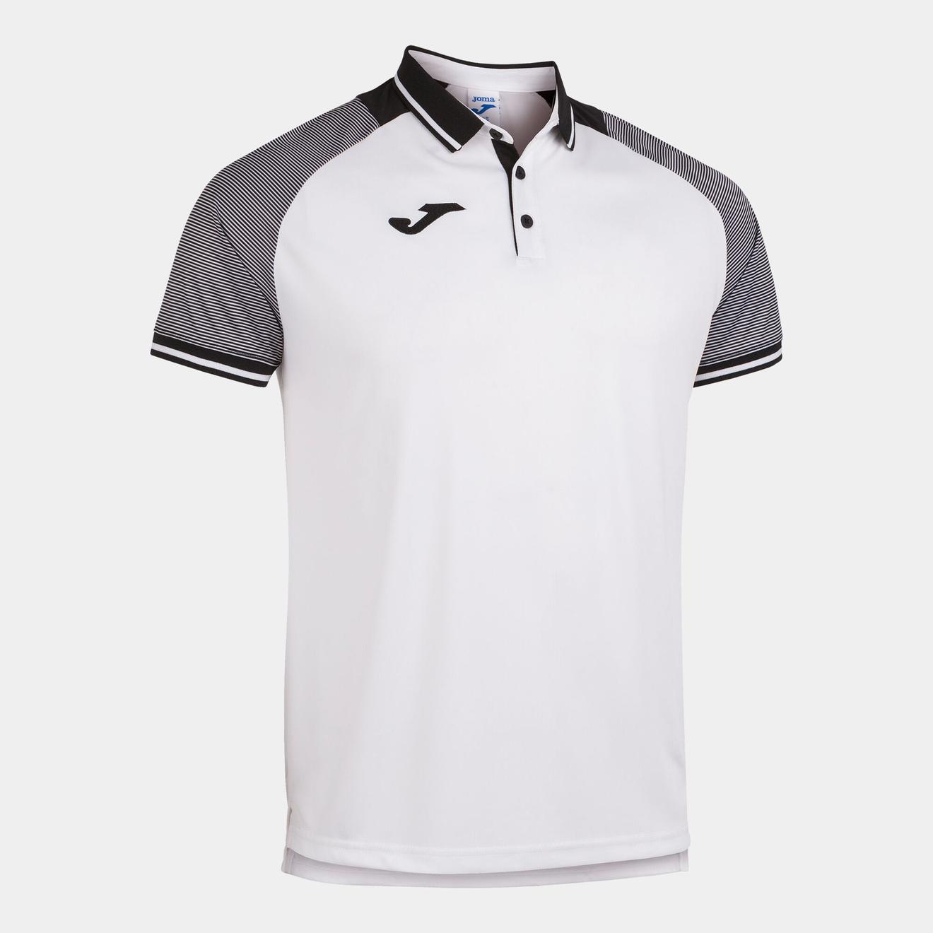 Polo shirt short-sleeve man Essential II white black offers at £12.5 in Joma