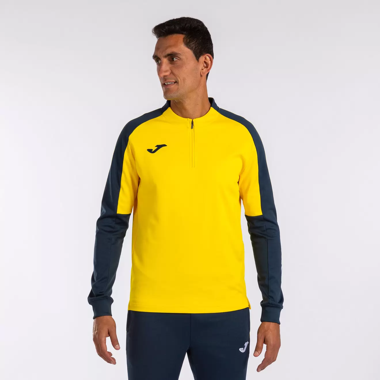 Sweatshirt man Eco Championship yellow navy blue offers at £34.48 in Joma