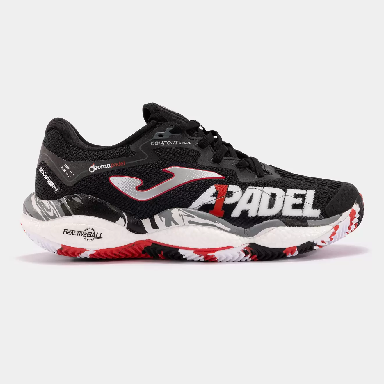 Shoes A1 Padel clay unisex black offers at £120 in Joma