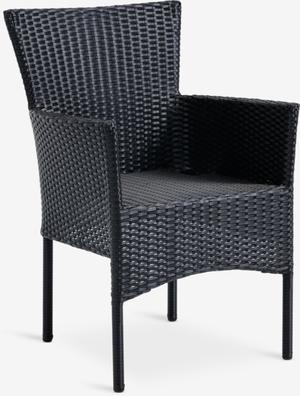 Stacking chair AIDT black offers at £36 in JYSK