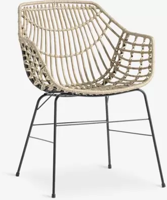 Garden chair ILDERHUSE natural offers at £45 in JYSK