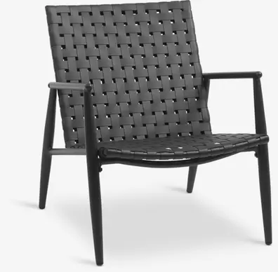 Lounge chair EDDERUP black offers at £55 in JYSK