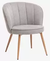 Armchair HOLMDRUP grey/oak offers at £75 in JYSK