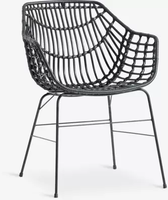 Garden chair ILDERHUSE black offers at £45 in JYSK