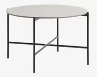 Dining table TERSLEV D120 concrete colour/black offers at £85 in JYSK