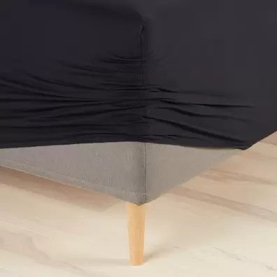 Jersey Fitted sheet JETTE Super King black offers at £8.5 in JYSK