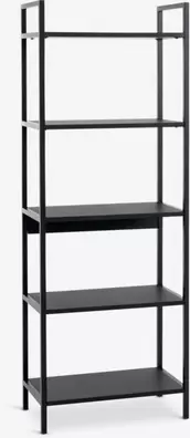 Shelving unit TISTRUP 5 shelves black offers at £50 in JYSK