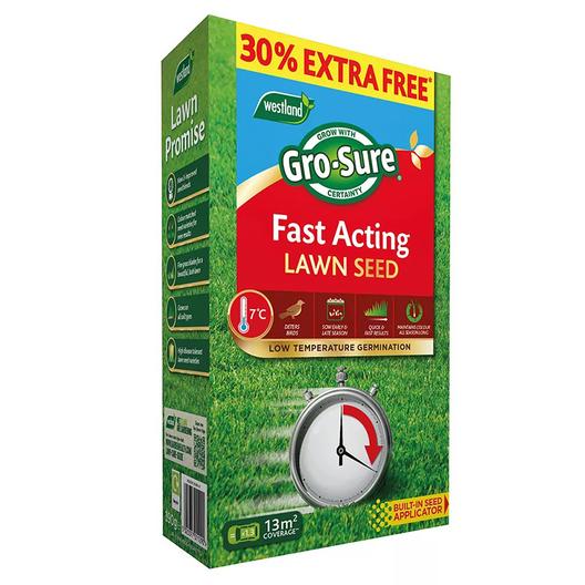 Gro-sure Fast Acting Lawn Seed 10m2 Extra Free offers at £9 in Klondyke
