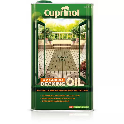 Decking Oil & Protector Natural Oak 5L offers at £57 in Klondyke